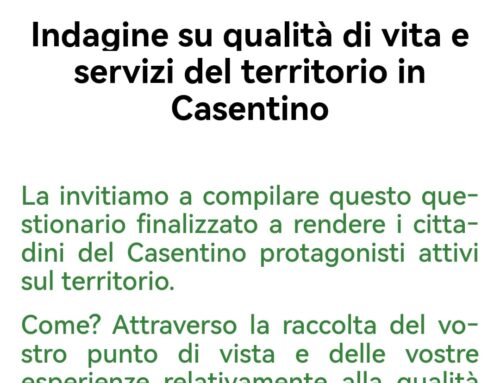 Indagine sulla qualità di vita e servizi del territorio in Casentino